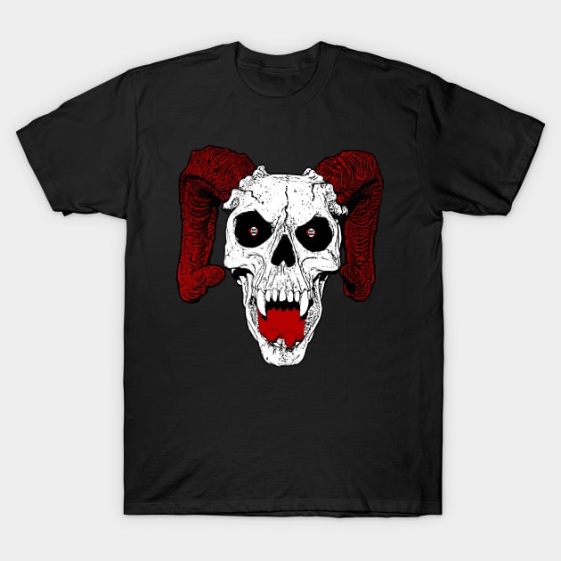 ATH Demon Skull T-Shirt by All The Horror